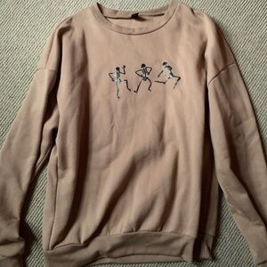 Tan Graphic Sweater